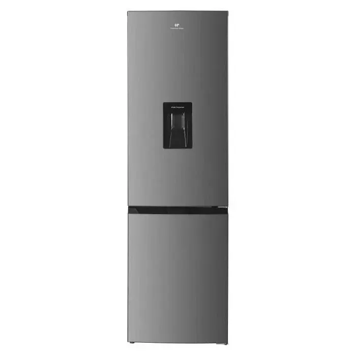 Réfrigérateur congélateur bas - CONTINENTAL EDISON - 325L - Total No Frost - distributeur deau- Inox - Classe D