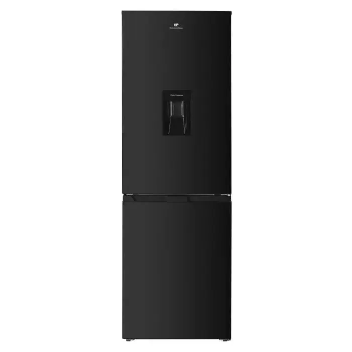Réfrigérateur congélateur bas - CONTINENTAL EDISON - 325L - Total No Frost - distributeur deau- Noir - Classe D