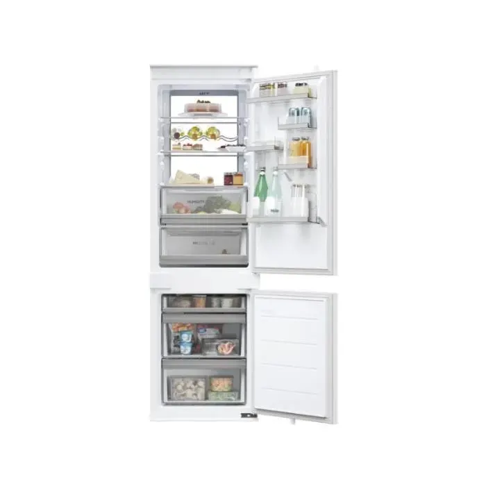Réfrigérateur congélateur en bas Haier hbw7518dt - combine encastrable 177 cm — vue 2