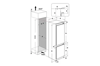 Réfrigérateur congélateur en bas Whirlpool WHK25324B6E Blanc