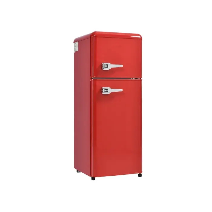 Réfrigérateur Congélateur Rétro 92L 2 Portes 28L Congélateur Rouge 1055 cm Classe D LED
