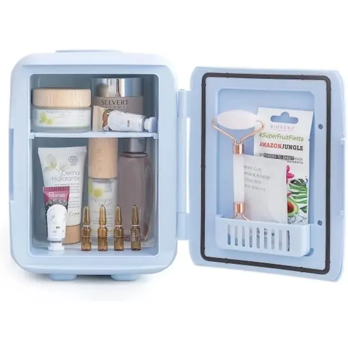 Réfrigérateur cosmétique - 123 - A185 - Portable 4L - 12V/220V - Chaud et Froid