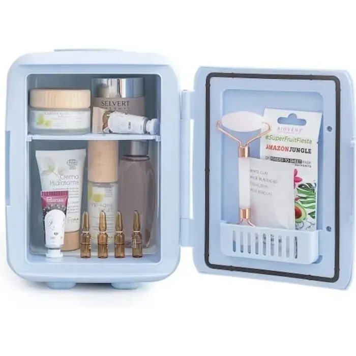 Réfrigérateur cosmétique - 123 - Mini frigo portable - 4 litres - 12V/220V - Chaud et froid