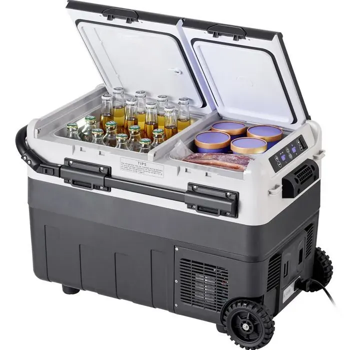 Réfrigérateur de Voiture Portable-Duoku-12 volts-50 L / 528 QT-Congélateur à Double Zone-Réglable -4 ℉ à 68 ℉