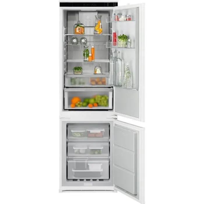 Réfrigérateur intégré blanc - Electrolux - Série Electrolux 800 - 248 L - Congélateur en bas