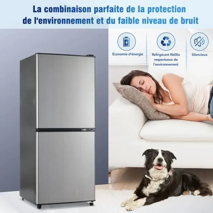 Réfrigérateur - MISNODE - BCD-106W - 106L - 60L réfrigérateur + 46L congélateur - 45dB