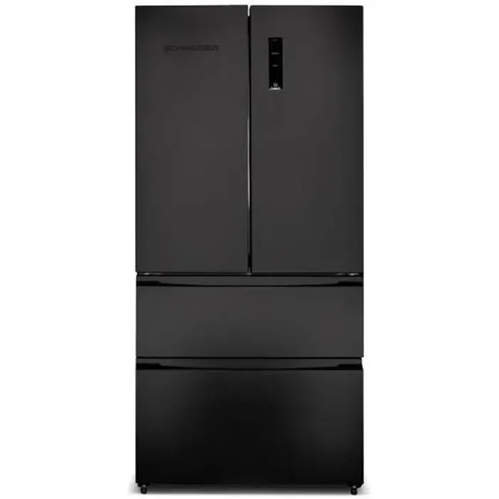 Réfrigérateur multiportes - SCHNEIDER - SCFD558NFB - 531L - No frost - 4 portes - Noir mat