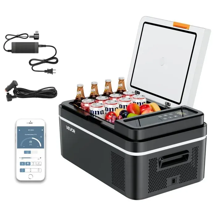 Réfrigérateur portable 20L compresseur 60W -20~20°C contrôle APP 12/24V voiture/camping/bateau
