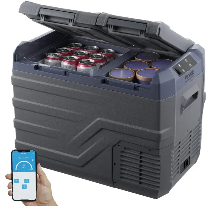 Réfrigérateur Portable à Compression 32 L Double Zone-VEVOR-Mini Frigo de Voiture à Double Zone-Camion Bateau Maison Camping