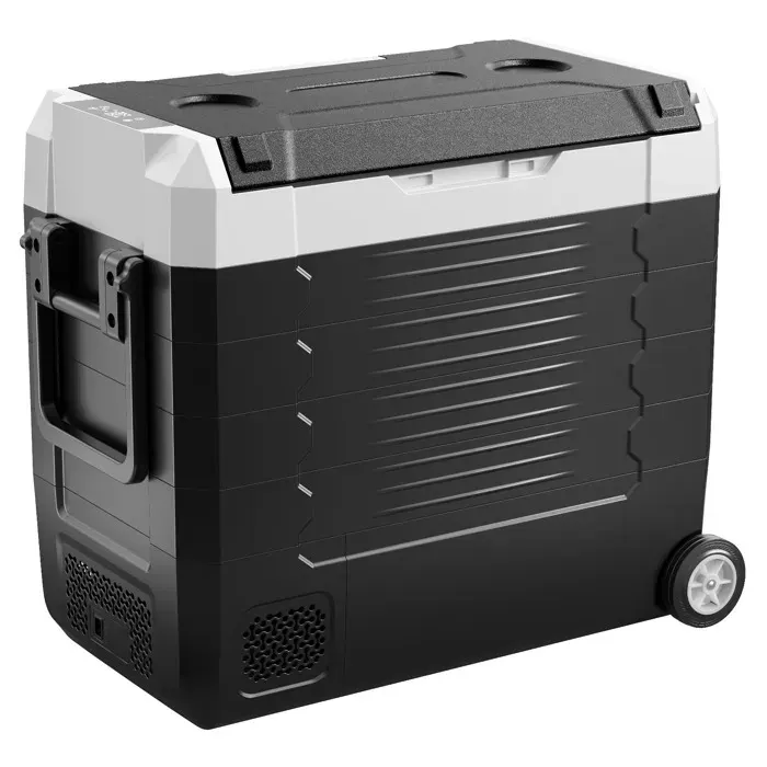 Réfrigérateur Portable à Compression 55 L-Duoku-Glacière Électrique DC 12/24 V et AC 100-240 V Idéal pour Camping Pêche — coloris Noir