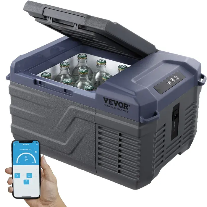 Réfrigérateur Portable à Compression 9 L Double Zone-VEVOR-Glacière à Zone Unique-pour Camion Bateau Maison Camping