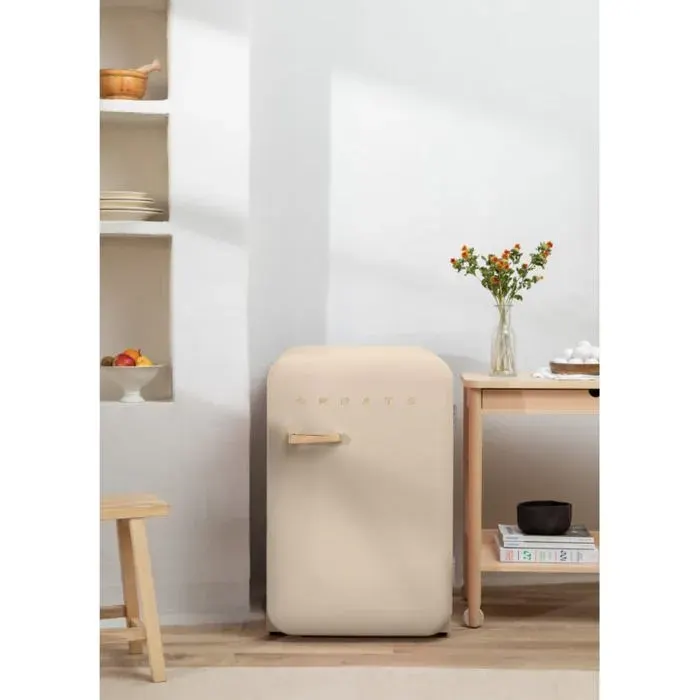 Réfrigérateur rétro - Create - 107L - Esthétique années 50 - Multicolore
