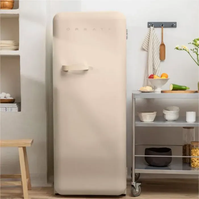 Réfrigérateur rétro - Create - 281L - Esthétique années 50 - Grande capacité