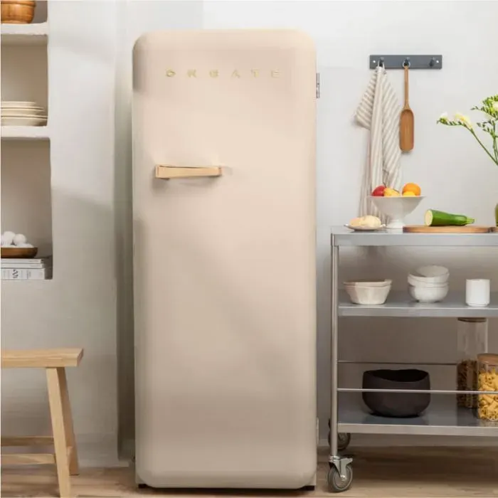 Réfrigérateur rétro - Create - 281L - Esthétique années 50 - Grande capacité