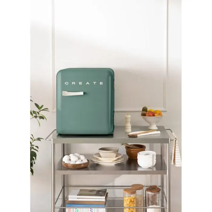 Réfrigérateur rétro - Create - 48L - Esthétique années 50 - Grande capacité