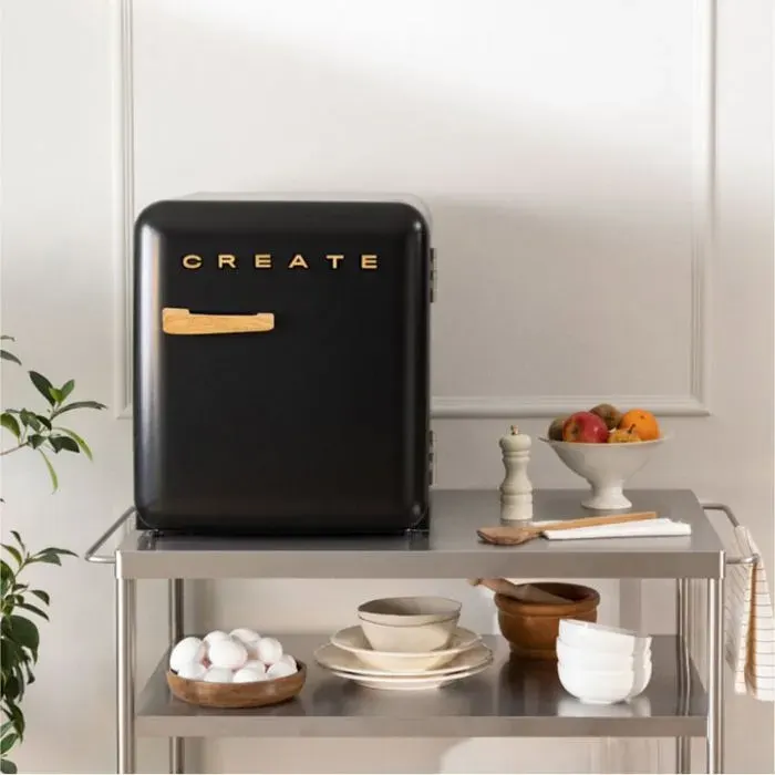 Réfrigérateur rétro - Create - 48L - Esthétique années 50 - Grande capacité - Fonctionnel