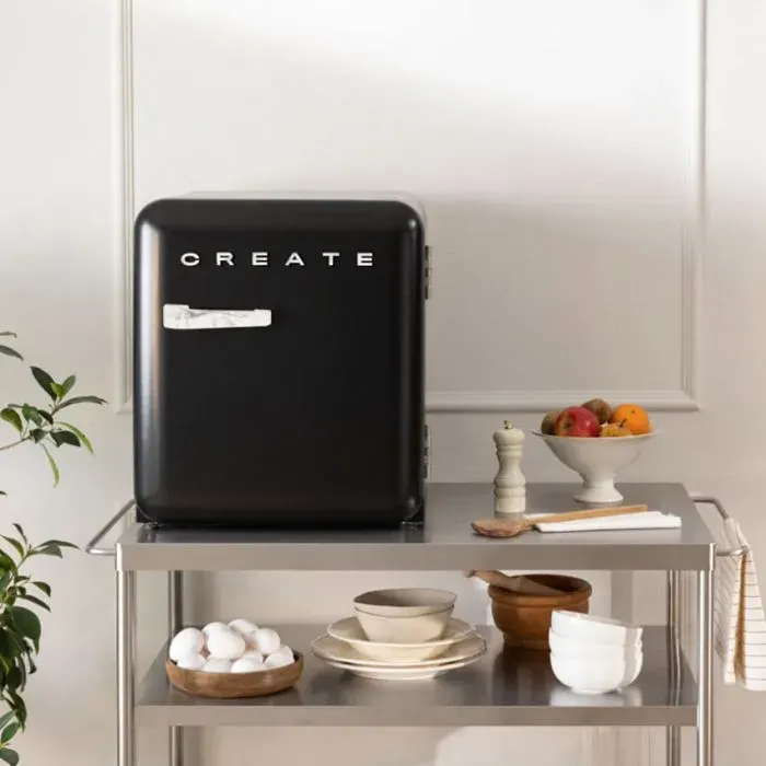 Réfrigérateur rétro - Create - 48L - Esthétique années 50 - Intérieur compartimenté