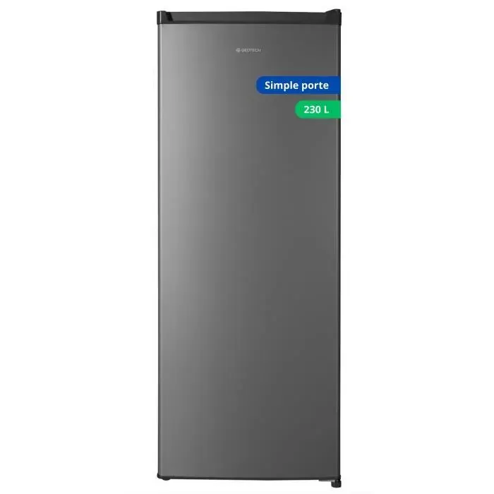 Réfrigérateur simple porte GEDTECH GSP230SL Silver - 230L - Classe E