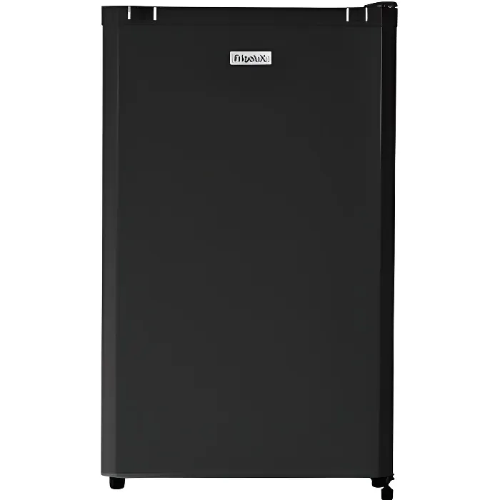 Réfrigérateur table-top FrigeluX RTT127NE – 120L – Compact 55x58x825 cm – Finition noire & inox – Classe E – 41 dB