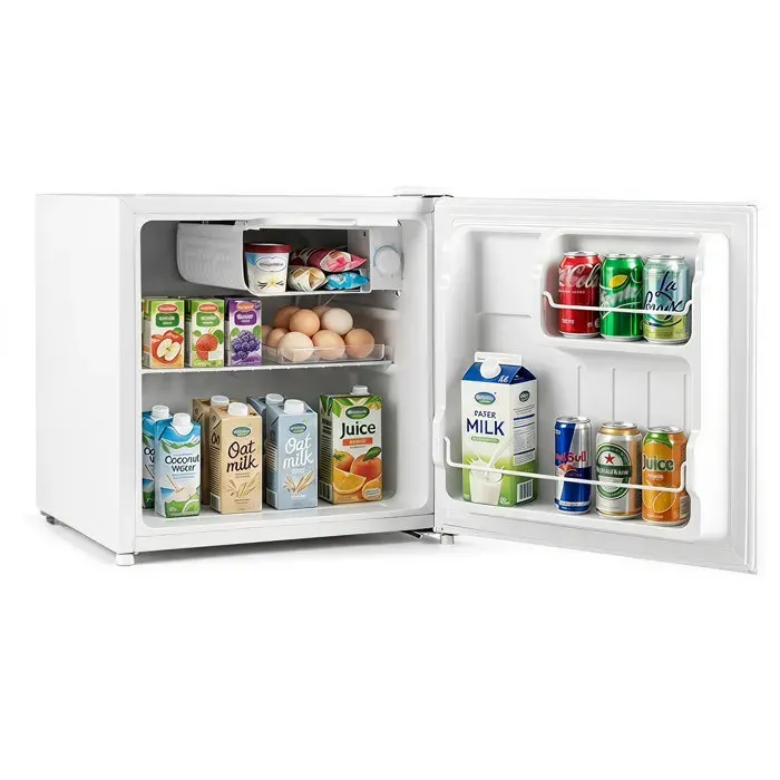 Refroidissement précis mini réfrigérateur 46L 5 niveaux compartiments boissons/congélation pour bureau chambre