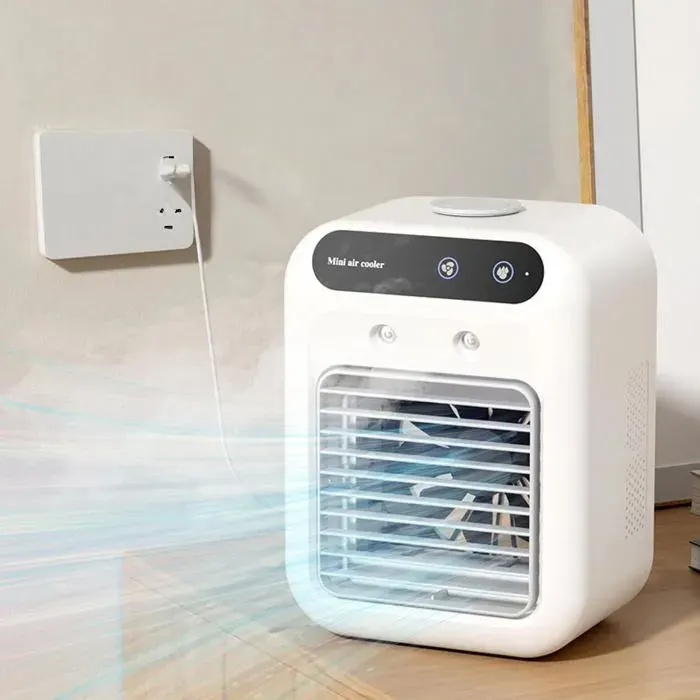 Refroidisseur dair petit ventilateur électrique USB mini climatiseur ventilateur de bureau silencieux à pulvérisation
