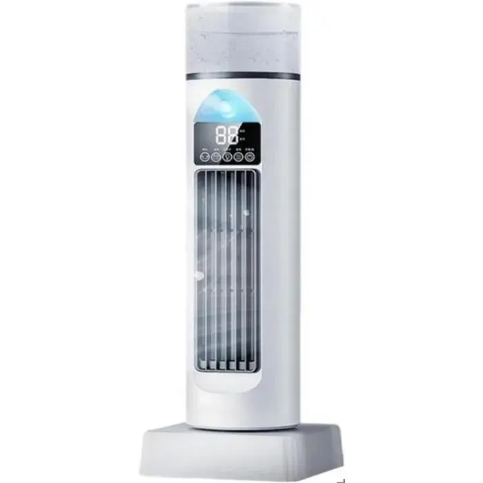 Refroidisseur dAir Silencieux pour Chambre Refroidissement par Brume Froide 3 Vitesses de Ventilation Oscillation 90° Timer 6h