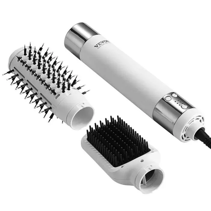 Réglages faciles 4 températures et 3 vitesses brosse sèche-cheveux ionique 1200 W pour séchage rapide