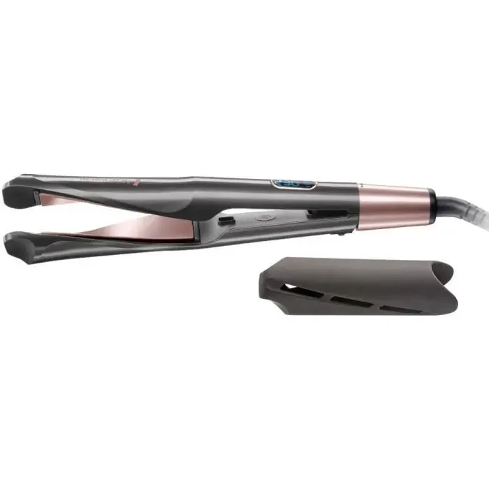 Remington S6606 Fer à Lisser Fer à Boucler Lisseur Boucleur Curl Confidence Advanced Cermaic Tourmaline Antistatique
