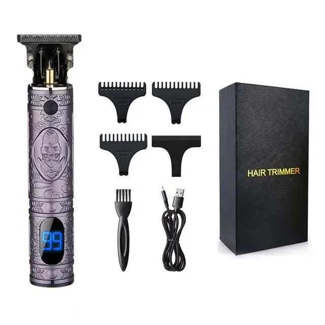 RESUXI USB Tondeuse à Cheveux Professionnelle Tondeuses Sans Fil Rasoir à Barbe Tondeuse Kit rechargeable - Violet