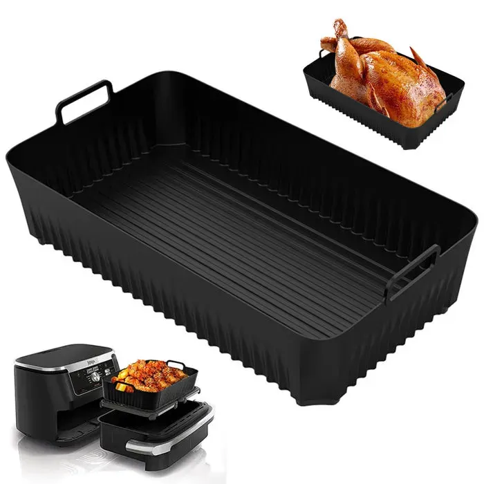Revêtement silicone réutilisable pour friteuse air Ninja AF500UK / Cosori 10 L - antiadhésif 104 L résistance 240°C