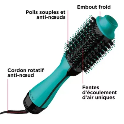Revlon - Brosse Soufflante Rvdr5222te One-Step Volumisant Bleu Turquoise — vue 5