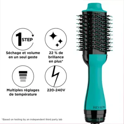 Revlon - Brosse Soufflante Rvdr5222te One-Step Volumisant Bleu Turquoise — vue 7