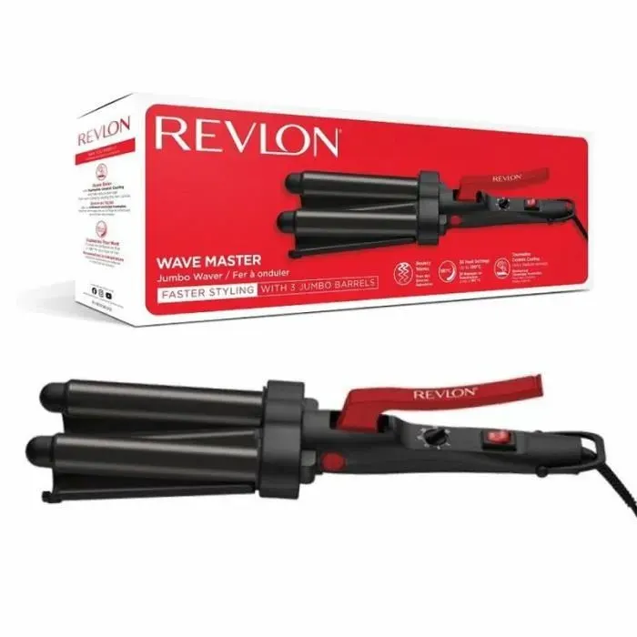 REVLON WAVE MASTER Fer à friser avec surface en tourmaline