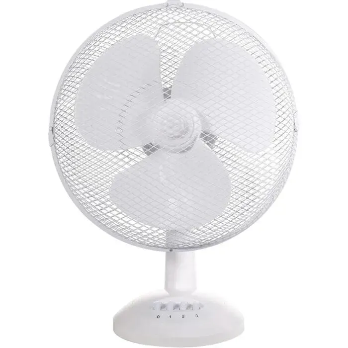 Rhpdf1221 Ventilateur De Bureau Portable Léger De 30.5 Cm 3 Vitesses Oscillation Grand Angle Flux DAir Puissant Silencieux
