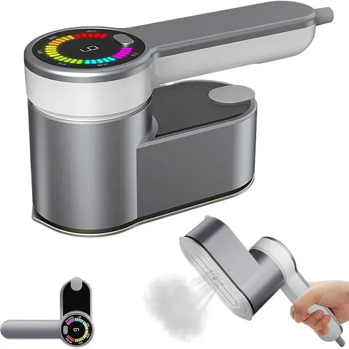 ®RisingFF Fer à repasser portable rotatif à 180° fer à vapeur de voyage chauffage rapide en 10 secondes repassage humide et sec