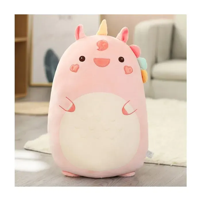 ®RisingFF Peluche 60 cm coussin doux en forme danimal mignon rose