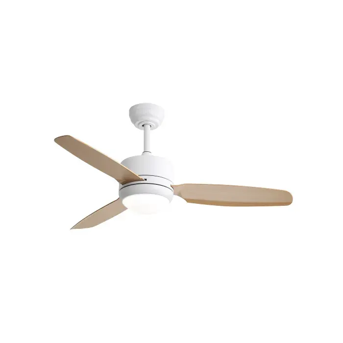 ®RisingFF Ventilateur de plafond de 46 pouces avec lumières 3 pales en ABS télécommande pour chambre à coucher