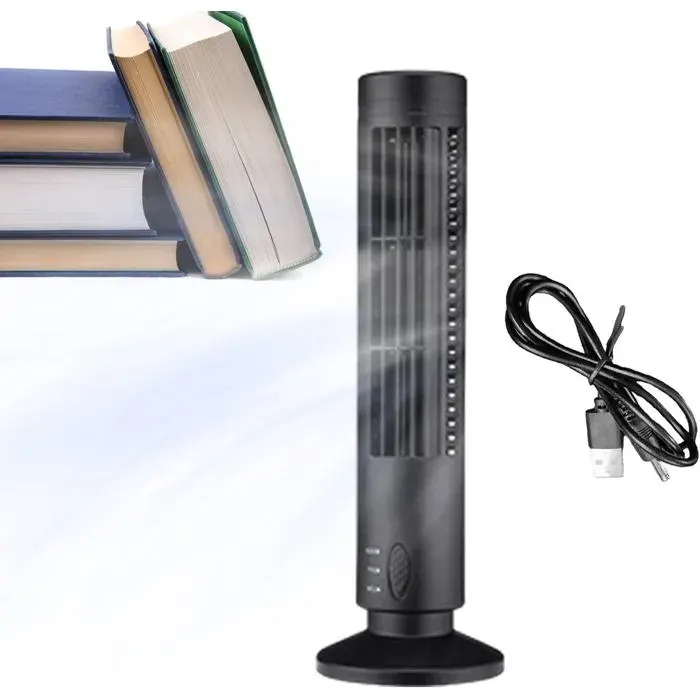 ®RisingFF Ventilateur tour USB puissant pour bureau maison et lieu de travail