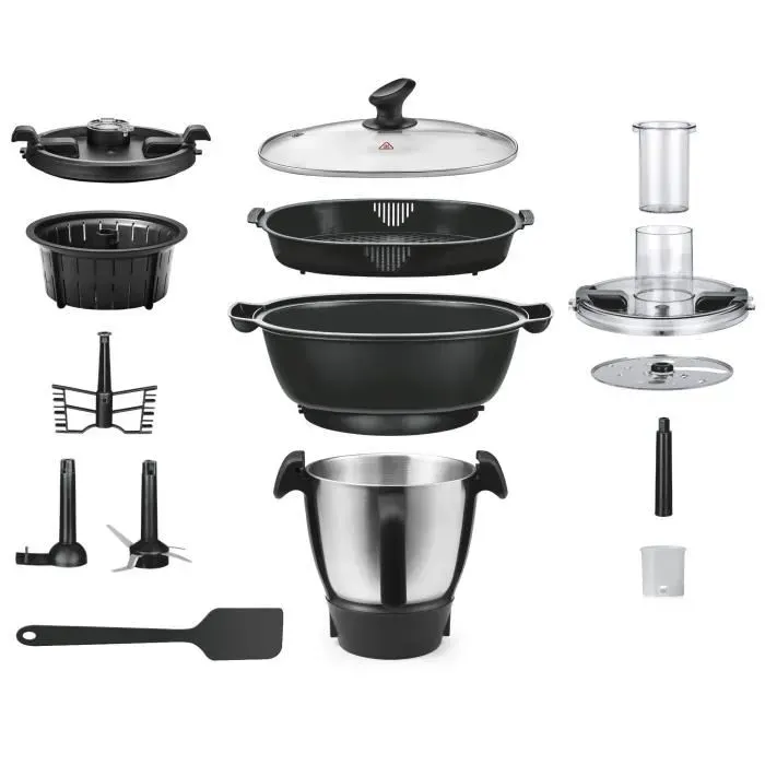 Robby Robot cuiseur multifonctions avec balance intégrée et écran tactile +680 recettes - robicook