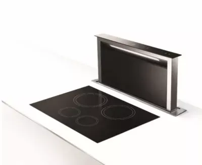 Roblin - Hotte Plan De Travail Zelie 900 Verre Noir