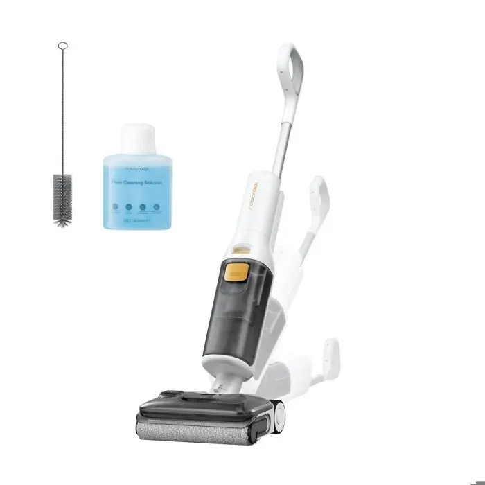 Roborock F25 GT Gen 2 Aspirateur Laveur Sans Fil 20000Pa Brosse Anti-Enchevêtrement Autolavage 90°C FlatReach 180° Bords