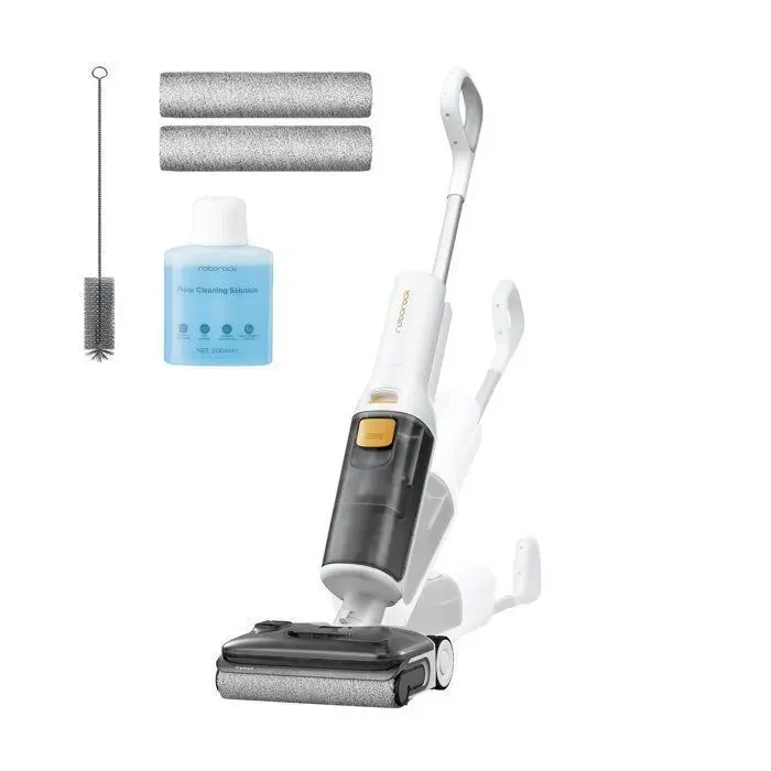 Roborock F25 GT Gen 2 Set Aspirateur Laveur Sans Fil 20000Pa Brosse Anti-Enchevêtrement Autolavage 90°C FlatReach 180°
