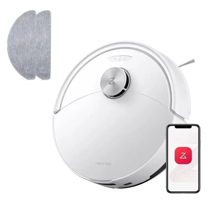 Roborock Q10 S5 Set Aspirateur Robot 10000 Pa Aspiration Anti-emmêlementLevage des Serpillères de 8 mm Évitement dobstaclesAPP