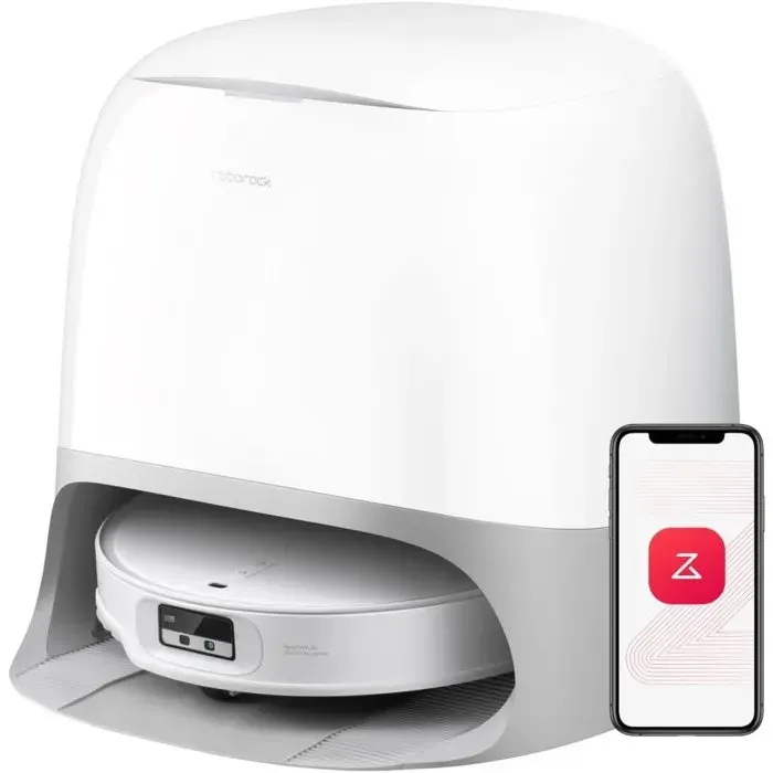 ROBOROCK QREVO CurvX - Aspirateur Robot Laveur - 22 000 Pa - Brosse et Serpillière FlexiArm - Anti-enchevêtrement