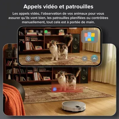Roborock - Robot Aspirateur Laveur Saros 10 Blanc — vue 8