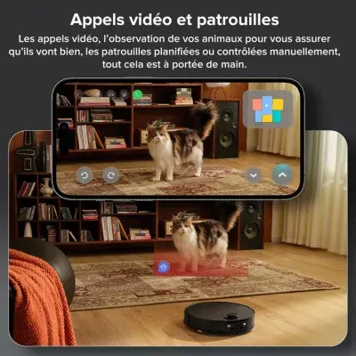 Roborock - Robot Aspirateur Laveur Saros 10 Noir — vue 5
