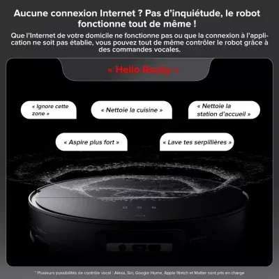 Roborock - Robot Aspirateur Laveur Saros 10 Noir — vue 4