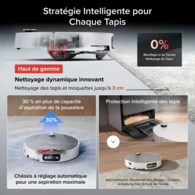 Roborock - Robot Aspirateur Laveur Saros 20 Sonic Complete — vue 13