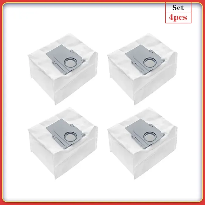Roborock S8 Pro Ultra Roborock S7 Maxv Ultra Roborock Q7 Max + Roborock Q8 Max Puls Ultra Robot aspirateur sacs à poussière-4pcs