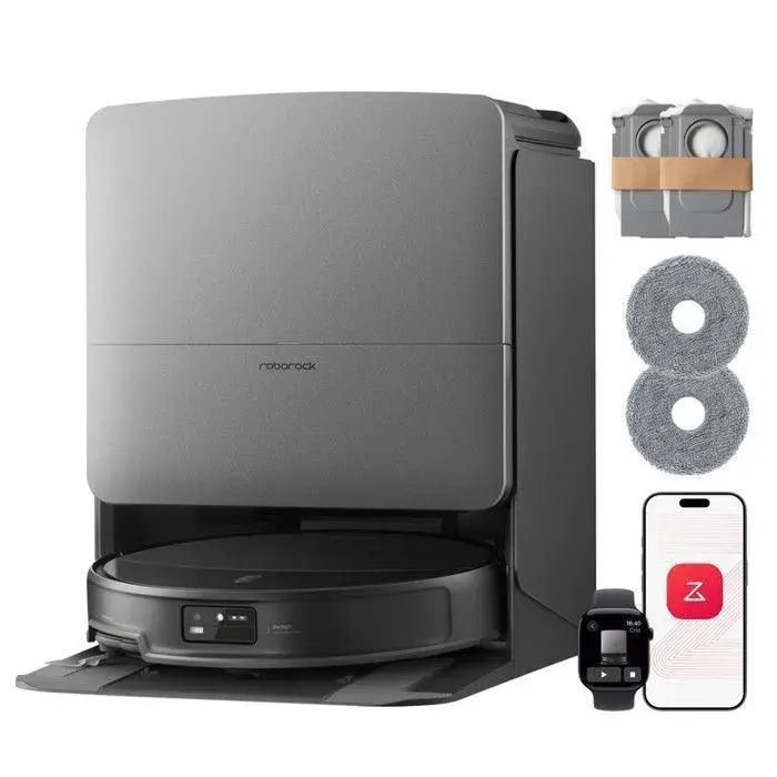 Roborock Saros 20 Set Aspirateetur Robot 36000 Pa Lavage à l’eau chaude 100 °C AdaptiLift 3.0 Système autonome StarSight 2.0